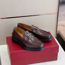 페레가모 FERRAGAMO 남성 바라빗 플레이트 로퍼