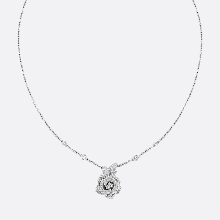 [DIOR-디올] 미디엄 로즈 디올 바가텔 목걸이