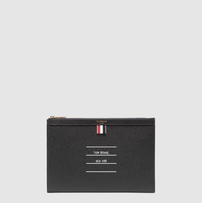 [THOM BROWNE-톰브라운]  스몰 페이퍼 라벨 클러치