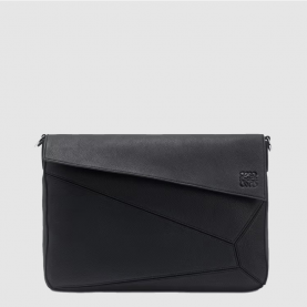 [LOEWE-로에베]  퍼즐 밀리터리 메신저 백 - 소프트 그레인 카프스킨
