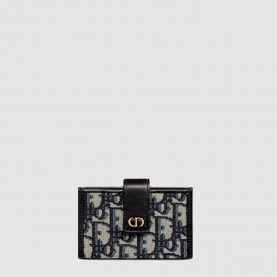 [DIOR-디올] 30 몽테인 5-오블리크 아코디언 카드지갑