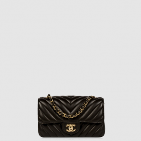 [CHANEL-샤넬] 클래식  쉐브론  미니  램스킨