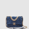 [CHANEL-샤넬] 19백 라지 데님