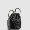 [CHANEL-샤넬] 24SS  램스킨  드로우스트링 백팩