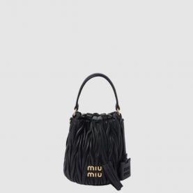 [MIUMIU-미우미우] 마테라쎄 나파 가죽 버킷백 스몰