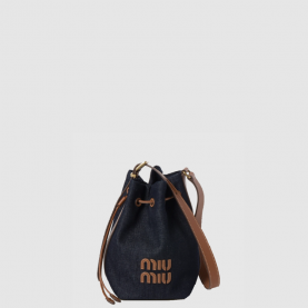 [MIUMIU-미우미우] 캔버스 버킷백 미디움