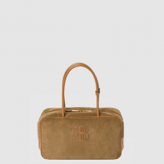 [MIUMIU-미우미우] 보 코듀로이 탑핸들백 라지