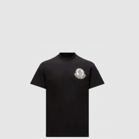 [MONCLER-몽클레어] 픽셀 로고 코튼 티셔츠