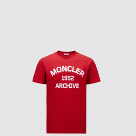 [MONCLER-몽클레어] 플로드 로고 코튼 티셔츠