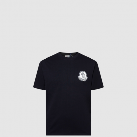 [MONCLER-몽클레어] 픽셀 로고 코튼 티셔츠