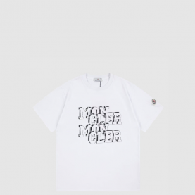 [MONCLER-몽클레어] 로고 패치 코튼 티셔츠