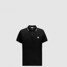 [MONCLER-몽클레어] 트리밍 코튼 피케 폴로 셔츠