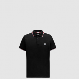 [MONCLER-몽클레어] 트리밍 코튼 피케 폴로 셔츠