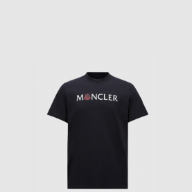 [MONCLER-몽클레어] 구두점 로고 코튼 티셔츠