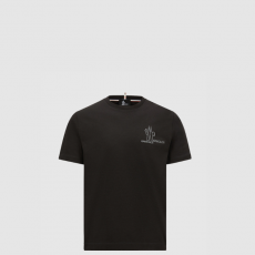 [MONCLER-몽클레어] 엠보싱 로고 코튼 티셔츠