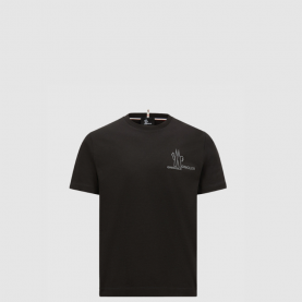 [MONCLER-몽클레어] 엠보싱 로고 코튼 티셔츠