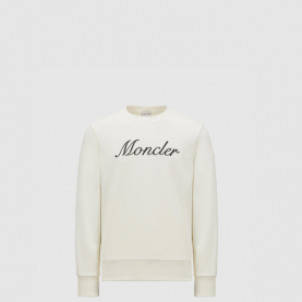 [MONCLER-몽클레어] 자수 로고 코튼 스웨트셔츠