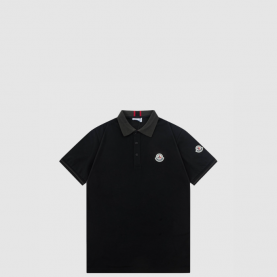 [MONCLER-몽클레어] 로고 코튼 피케 폴로 셔츠