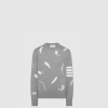 [THOM BROWNE-톰브라운]페더 인타르시아 릴렉스 핏 크루넥 풀오버