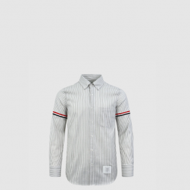 [THOM BROWNE-톰브라운]마드라스 코튼 암밴드 셔츠