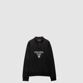 [PRADA-프라다] 롱 슬리브 코튼 폴로 셔츠