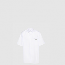 [PRADA-프라다] 포플린 반팔 셔츠