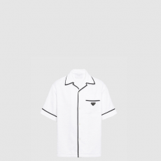 [PRADA-프라다] 코튼 볼링 셔츠