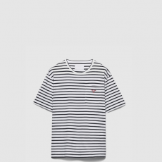 [PRADA-프라다] 스트라이프 코튼 티셔츠