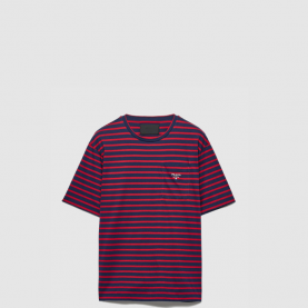 [PRADA-프라다] 스트라이프 코튼 티셔츠