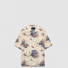 [PRADA-프라다] 프린트 코튼 볼링 셔츠