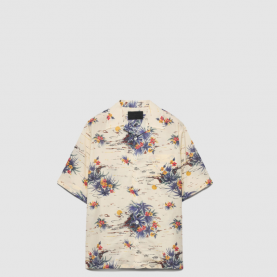 [PRADA-프라다] 프린트 코튼 볼링 셔츠