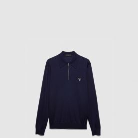 [PRADA-프라다] 극세 울 폴로 셔츠