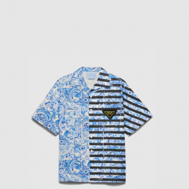 [PRADA-프라다] 타임캡슐 프린티드 코튼 셔츠