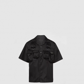 [PRADA-프라다] 쇼트 슬리브 리나일론 셔츠