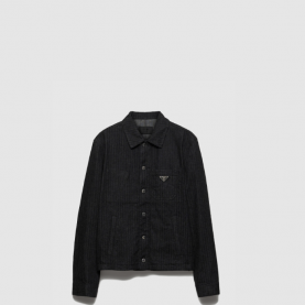 [PRADA-프라다] 셰브론 데님 블루종 재킷