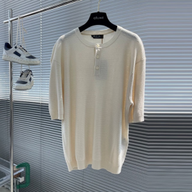 [LORO PIANA-로로피아나]  라운드 니트 반팔