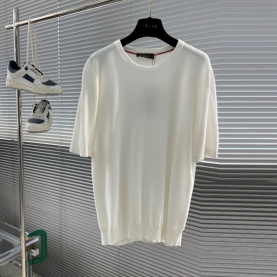 [LORO PIANA-로로피아나]  라운드 니트 반팔