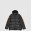 [GUCCI-구찌] GG 자카드 나일론 패딩 코트