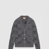 [GUCCI-구찌] GG 인타르시아 울 가디건