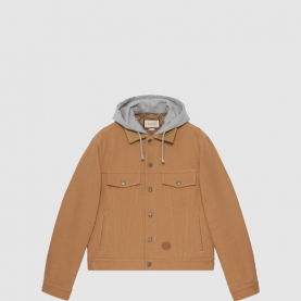 [GUCCI-구찌] 콘트라스트 후드 데님 재킷