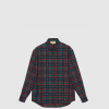 [GUCCI-구찌] 더블 G 타탄 코튼 셔츠