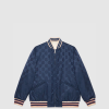 [GUCCI-구찌] 나일론 캔버스 리버서블 지퍼 재킷