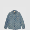 [GUCCI-구찌] GG 자카드 데님 셔츠