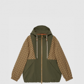 [GUCCI-구찌] GG 코튼 캔버스 지퍼 재킷