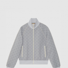 [GUCCI-구찌] 나일론 자카드 집업 자켓 라이트