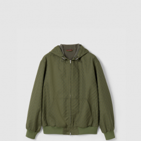 [GUCCI-구찌] GG 코튼 립스탑 후드 재킷