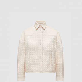 [MONCLER-몽클레어] 기하학적 퀼팅 패딩 셔츠