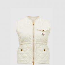 [MONCLER-몽클레어] Vigny 다이아몬드 퀼팅 패딩 리넨 베스트
