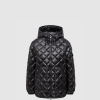 [MONCLER-몽클레어] 다이아몬드 퀼팅 후드 숏 다운 재킷