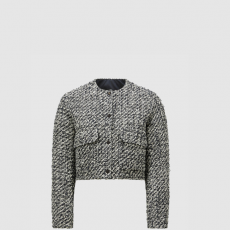 [MONCLER-몽클레어] Dauphin 트위드 쇼트 다운 재킷